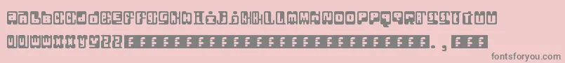 Infix Font – Gray Fonts on Pink Background