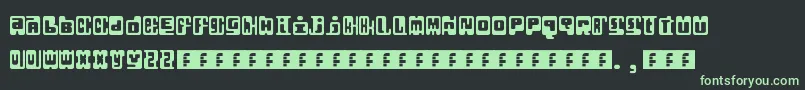 フォントInfix – 黒い背景に緑の文字