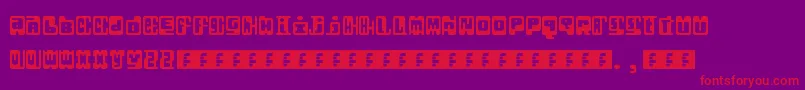 Infix Font – Red Fonts on Purple Background