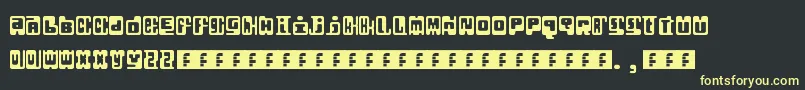 Infix Font – Yellow Fonts on Black Background
