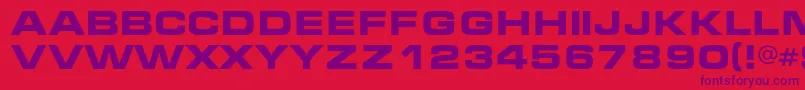 MicracBold Font – Purple Fonts on Red Background