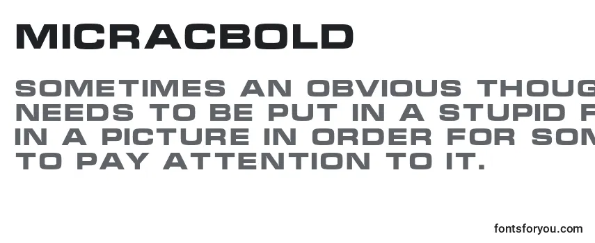 MicracBold-fontti