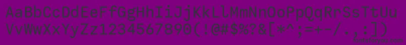 CallingcodeRegular Font – Black Fonts on Purple Background