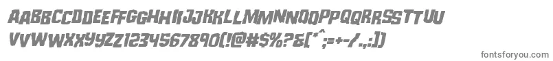 フォントMonsterhunterstagital – 白い背景に灰色の文字