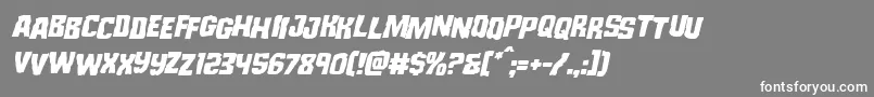 Monsterhunterstagital Font – White Fonts on Gray Background