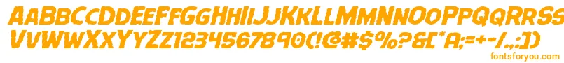 Terrorbabbleexpandital Font – Orange Fonts on White Background