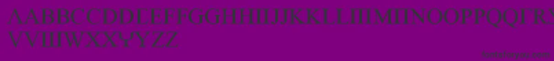 Więcej informacji o czcionce Emporo Czcionka Emporo – czarne czcionki na fioletowym tle