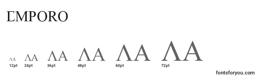 Emporo Font Sizes