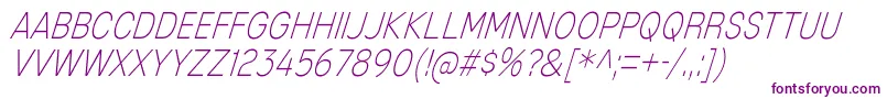 MixolydianTitlingElIt Font – Purple Fonts on White Background