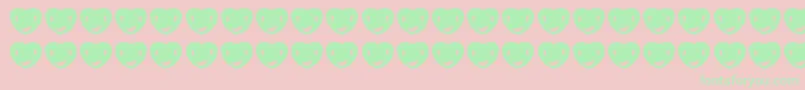 GetTheMessage Font – Green Fonts on Pink Background