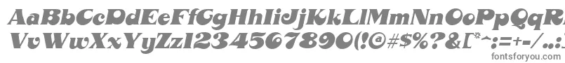 MahoneyItalic Font – Gray Fonts on White Background