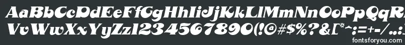 Шрифт MahoneyItalic – белые шрифты
