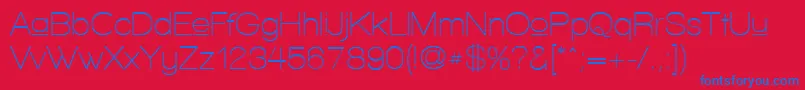 WalkwayUpperZebra Font – Blue Fonts on Red Background