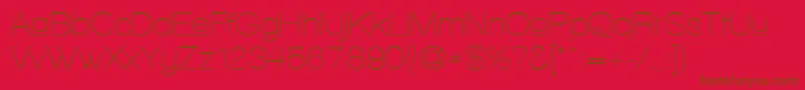 WalkwayUpperZebra Font – Brown Fonts on Red Background