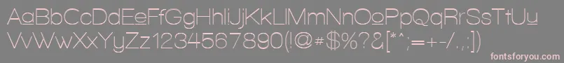 WalkwayUpperZebra Font – Pink Fonts on Gray Background