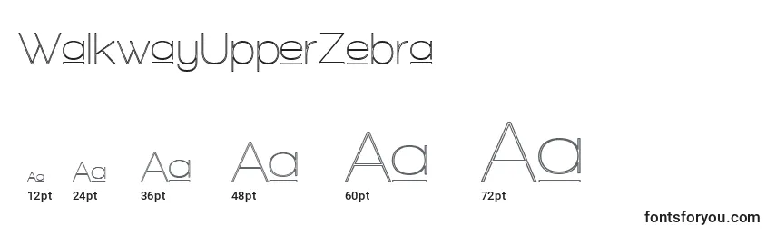 WalkwayUpperZebra Font Sizes
