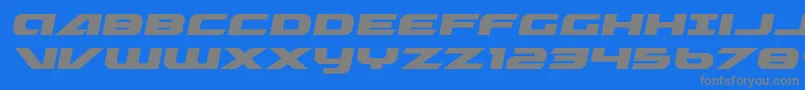 Fonte Graymalkinexpand – fontes cinzas em um fundo azul