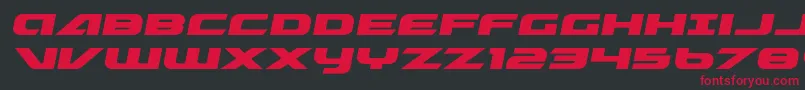 Graymalkinexpand Font – Red Fonts on Black Background