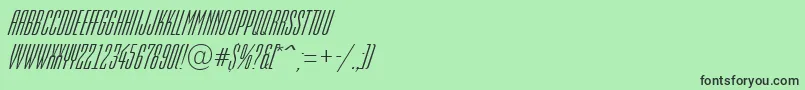 AEmpirialItalic Font – Black Fonts on Green Background