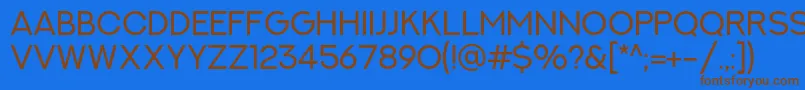 Шрифт NextArtRegular – коричневые шрифты на синем фоне