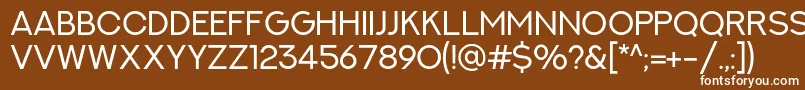 フォントNextArtRegular – 茶色の背景に白い文字