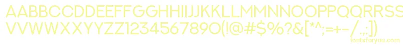 NextArtRegular-Schriftart – Gelbe Schriften auf weißem Hintergrund