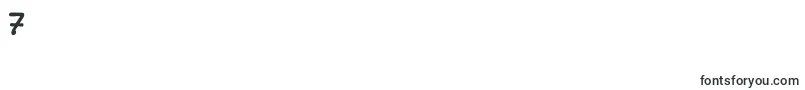 フォントElifSansHerif – フォント数字7