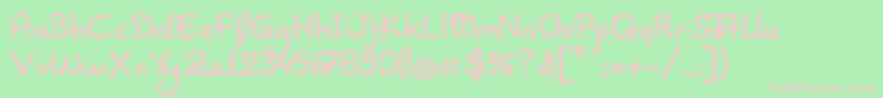 ElifSansHerif Font – Pink Fonts on Green Background