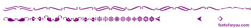 Ornementsadf-fontti – violetit fontit