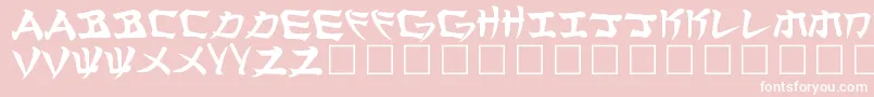 Manglo Font – White Fonts on Pink Background