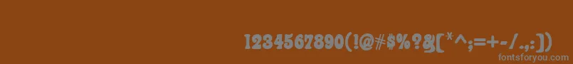 FontanDeco Font – Gray Fonts on Brown Background