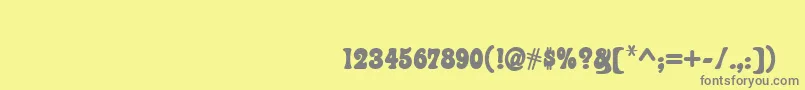 FontanDeco Font – Gray Fonts on Yellow Background