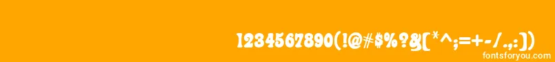 FontanDeco Font – White Fonts on Orange Background