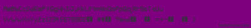 Шрифт Deka – чёрные шрифты на фиолетовом фоне