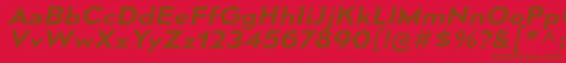Lisätietoja MesmerizeExSbIt-fontista MesmerizeExSbIt-fontti – ruskeat fontit punaisella taustalla