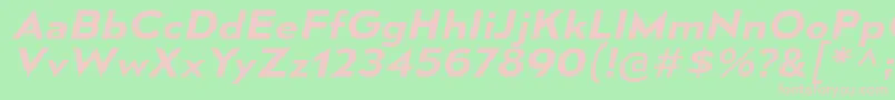 MesmerizeExSbIt Font – Pink Fonts on Green Background