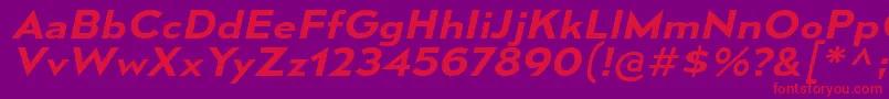 MesmerizeExSbIt Font – Red Fonts on Purple Background