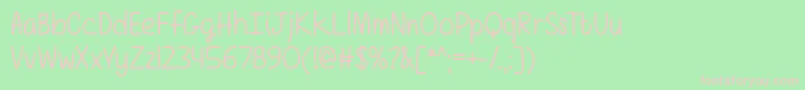 GirlsHaveManySecretsOtf Font – Pink Fonts on Green Background