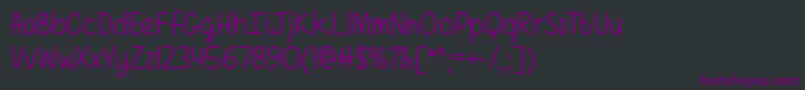 GirlsHaveManySecretsOtf Font – Purple Fonts on Black Background