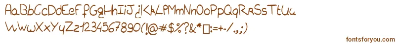 Charliebubblesimple Font – Brown Fonts on White Background