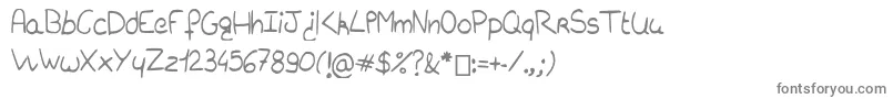 Charliebubblesimple Font – Gray Fonts on White Background
