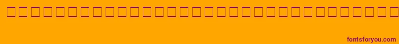 Шрифт Ac1Holidings2 – фиолетовые шрифты на оранжевом фоне