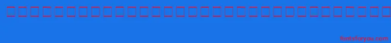 フォントAc1Holidings2 – 赤い文字の青い背景
