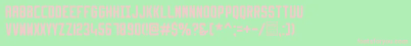 SlimfitDemo Font – Pink Fonts on Green Background