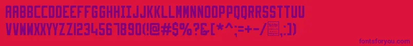 SlimfitDemo Font – Purple Fonts on Red Background