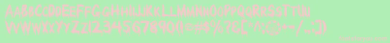 RedcapBloodthirsty Font – Pink Fonts on Green Background