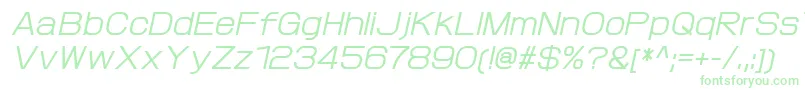 ProtofetMediumitalic Font – Green Fonts on White Background