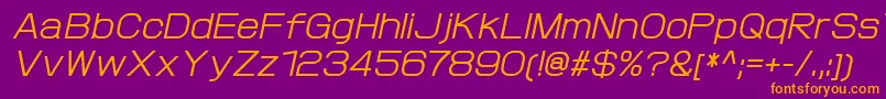 ProtofetMediumitalic Font – Orange Fonts on Purple Background