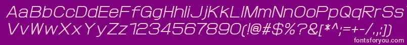 ProtofetMediumitalic Font – Pink Fonts on Purple Background