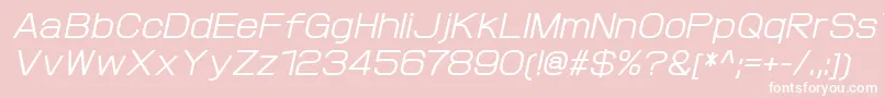 Шрифт ProtofetMediumitalic – белые шрифты на розовом фоне